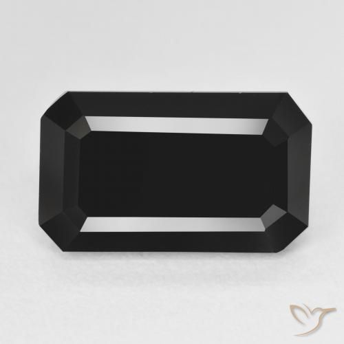 10.21ct Natürlicher Schörl Turmalin, Smaragdschliff, Lichtundurchlässig
