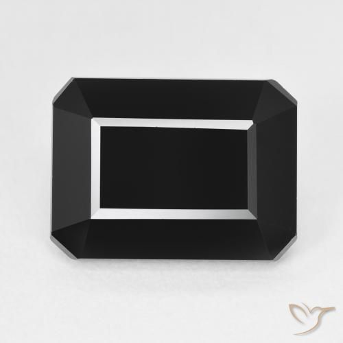 10.29ct Natürlicher Schörl Turmalin, Smaragdschliff, Lichtundurchlässig