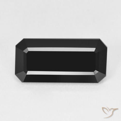 5.66ct Natürlicher Schörl Turmalin, Oktagonschliff, Lichtundurchlässig, Photo A
