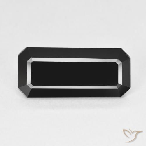 5.86ct Natürlicher Schörl Turmalin, Smaragdschliff, Lichtundurchlässig