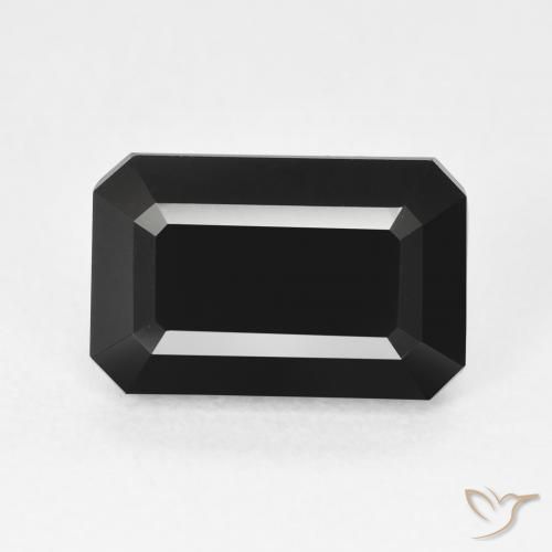 4.83ct Natürlicher Schörl Turmalin, Smaragdschliff, Lichtundurchlässig
