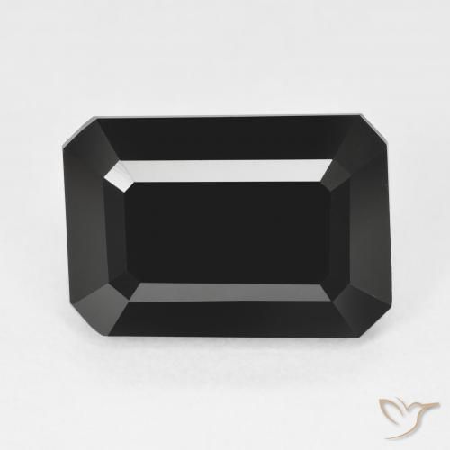 9.78ct Natürlicher Schörl Turmalin, Smaragdschliff, Lichtundurchlässig