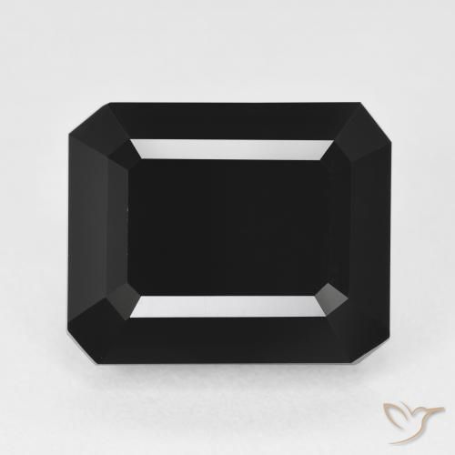 11.71ct Natürlicher Schörl Turmalin, Smaragdschliff, Lichtundurchlässig