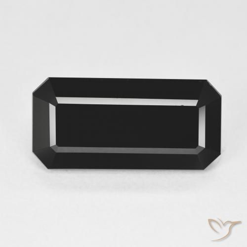 7.47ct Natürlicher Schörl Turmalin, Smaragdschliff, Lichtundurchlässig