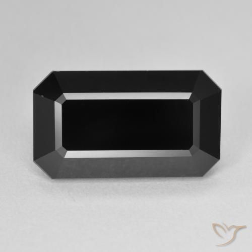 10.23ct Natürlicher Schörl Turmalin, Smaragdschliff, Lichtundurchlässig