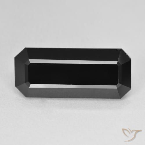9.40ct Natürlicher Schörl Turmalin, Smaragdschliff, Lichtundurchlässig