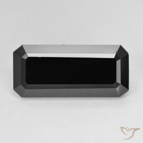 10.29ct Natürlicher Schörl Turmalin, Smaragdschliff, Lichtundurchlässig