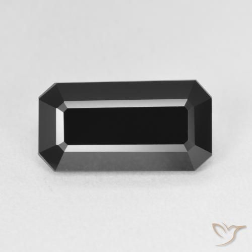 4.33ct Natürlicher Schörl Turmalin, Smaragdschliff, Lichtundurchlässig