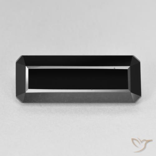 6.18ct Natürlicher Schörl Turmalin, Smaragdschliff, Lichtundurchlässig