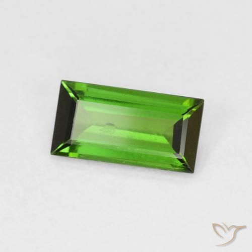 9,17 ctw natürlicher Medium Dark-Green Turmalin, Baguette, SI