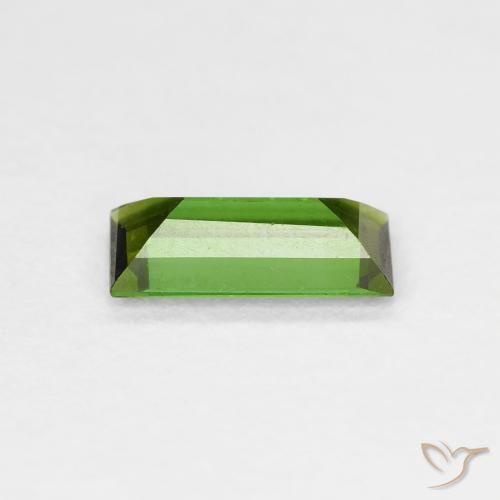 9,17 ctw natürlicher Medium Dark-Green Turmalin, Baguette, SI