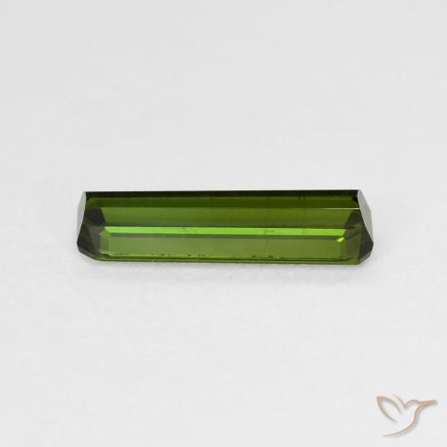 9,17 ctw natürlicher Medium Light Green Turmalin, Oktagonschliff, VS-SI