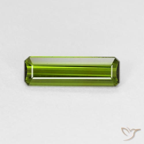 1.28ct Natürlicher tiefgrün Turmalin, Smaragdschliff, VVS-VS