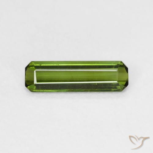 0.63ct Natürlicher Mittelgrün Turmalin, Smaragdschliff, VS