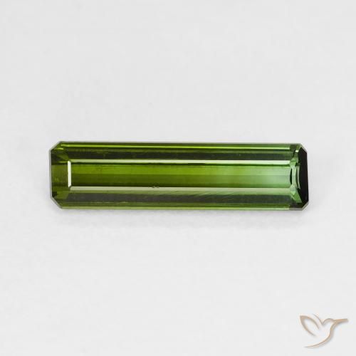 1.33ct Natürlicher Erdiges Grün Turmalin, Smaragdschliff, VS
