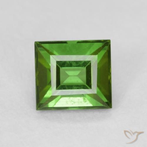 0.70ct Natürlicher tiefgrün Turmalin, Baguette, VS