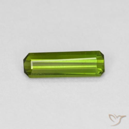 0.66ct Natürlicher Waldgrün Turmalin, Smaragdschliff, VVS