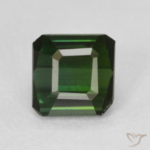 0.94ct Natürlicher Waldgrün Turmalin, Smaragdschliff, VVS