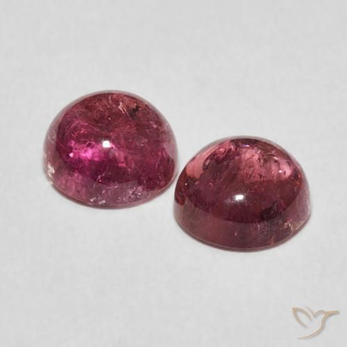 2.47 ct natürliche Mittelrosa Turmalin-Edelsteine, Runden, Transparent