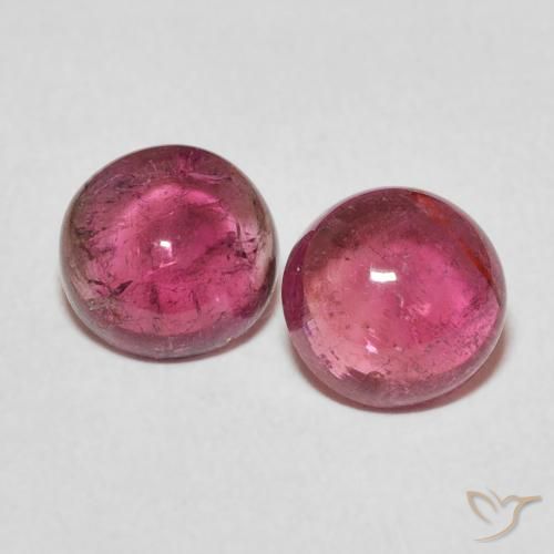 2.74ctw Natürlicher pink Turmalin, Runden, Transparent