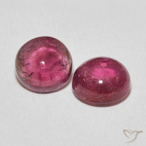 2.74 ct natürliche pink Turmalin-Edelsteine, Runden, Transparent