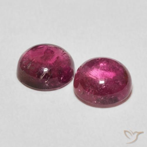 2.74 ct natürliche pink Turmalin-Edelsteine, Runden, Transparent