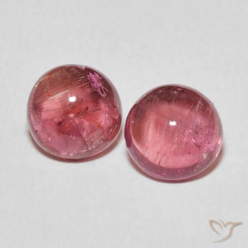 2.62ctw Natürlicher pink Turmalin, Runden, Transparent