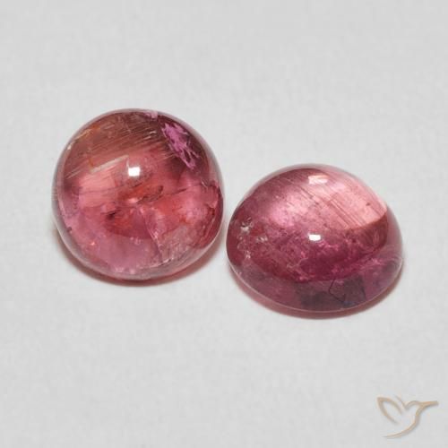 2.62 ct natürliche pink Turmalin-Edelsteine, Runden, Transparent
