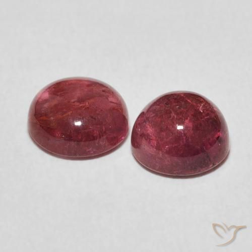 2.80 ct natürliche Mittelrosa Turmalin-Edelsteine, Runden, Transparent