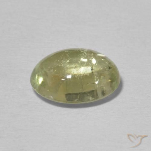 9,17 ctw natürlicher Blasses Limettengrün Turmalin, Oval, Transparent