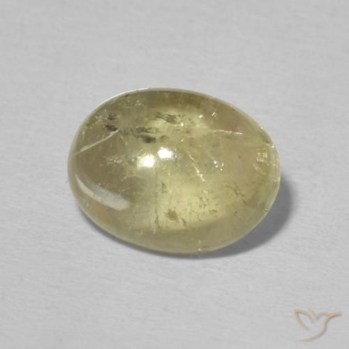 9,17 ctw natürlicher hellgelb Turmalin, Oval, Transparent