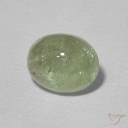 9,17 ctw natürlicher Blasses Erdgrün Turmalin, Oval, Transparent