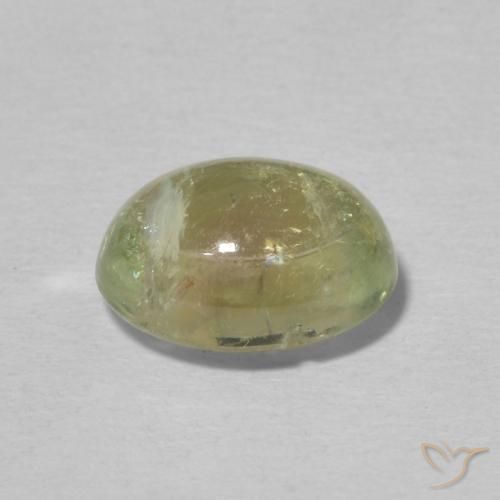 9,17 ctw natürlicher gelblich-grün Turmalin, Oval, Transparent
