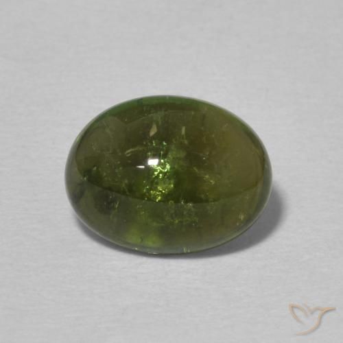 1.75ct Natürlicher Mittelgrün Turmalin, Oval, Transparent