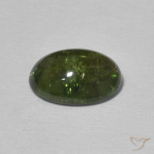 9,17 ctw natürlicher Mittelgrün Turmalin, Oval, Transparent