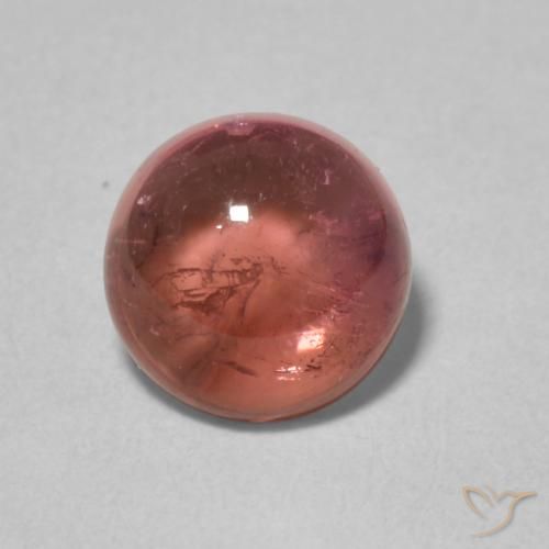 1.21ct Natürlicher Orangerosa Turmalin, Runden, Transparent