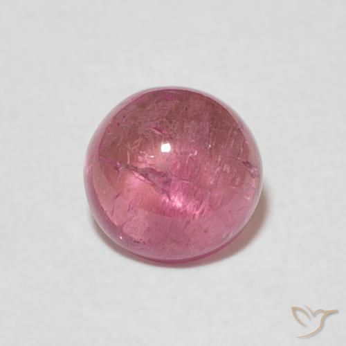 0.86ct Natürlicher Kaugummi Rosa Turmalin, Runden, Transparent