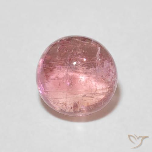 1.27ct Natürlicher orange-rosa Turmalin, Runden, Transparent