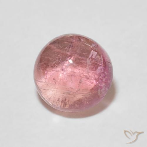 9,17 ctw natürlicher orange-rosa Turmalin, Runden, Transparent