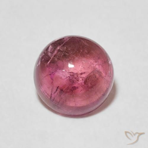 1.25ct Natürlicher Mittelrosa Turmalin, Runden, Transparent