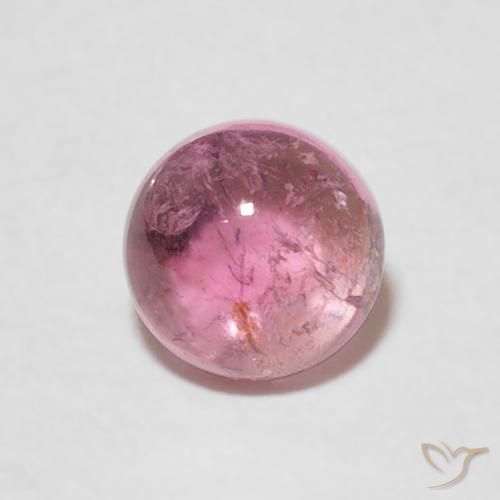 0.99ct Natürlicher hellrosa Turmalin, Runden, Transparent