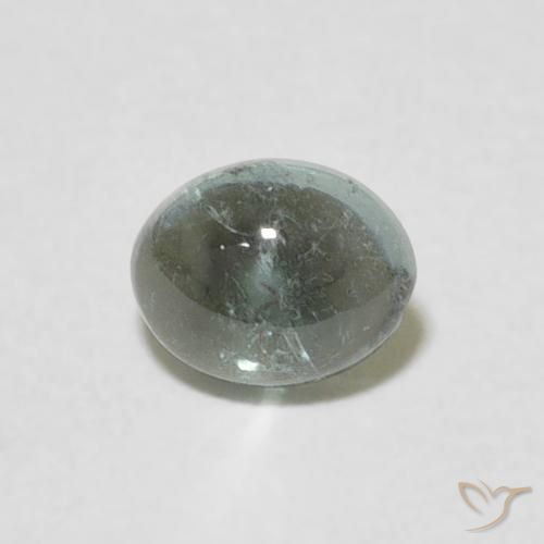 0.70ct Natürlicher Graugrün Turmalin, Oval, Transparent