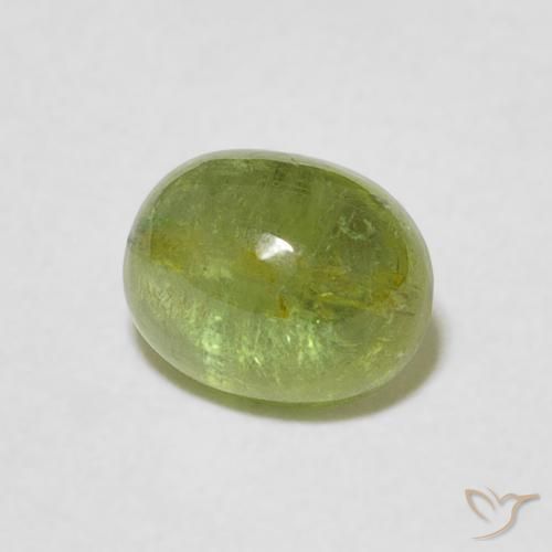 9,17 ctw natürlicher Mittelgrün Turmalin, Oval, Transparent