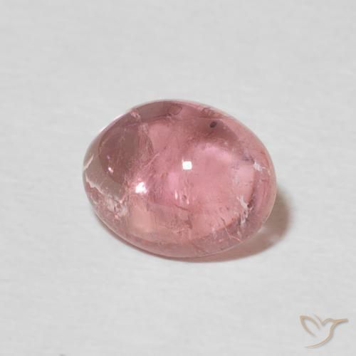 9,17 ctw natürlicher Kaugummi Rosa Turmalin, Oval, Transparent