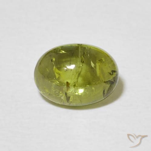 1.41ct Natürlicher Helles Erdgrün Turmalin, Oval, Transparent