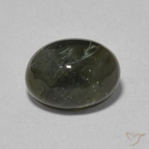 1.75ct Natürlicher tiefgrün Turmalin, Oval, Transparent