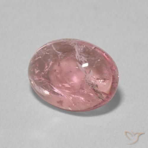 9,17 ctw natürlicher Kaugummi-Rosa-Ton Turmalin, Oval, Transparent