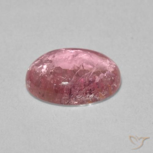 9,17 ctw natürlicher Kaugummi-Rosa-Ton Turmalin, Oval, Transparent