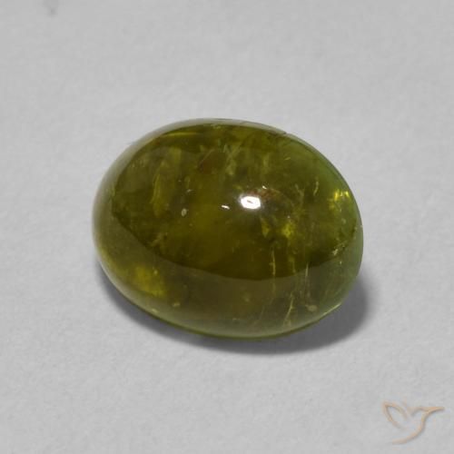 9,17 ctw natürlicher tiefgrün Turmalin, Oval, Transparent