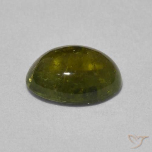 9,17 ctw natürlicher tiefgrün Turmalin, Oval, Transparent